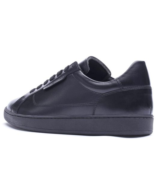 Base London Black Zammo Leather Lace-Up Shoes for men