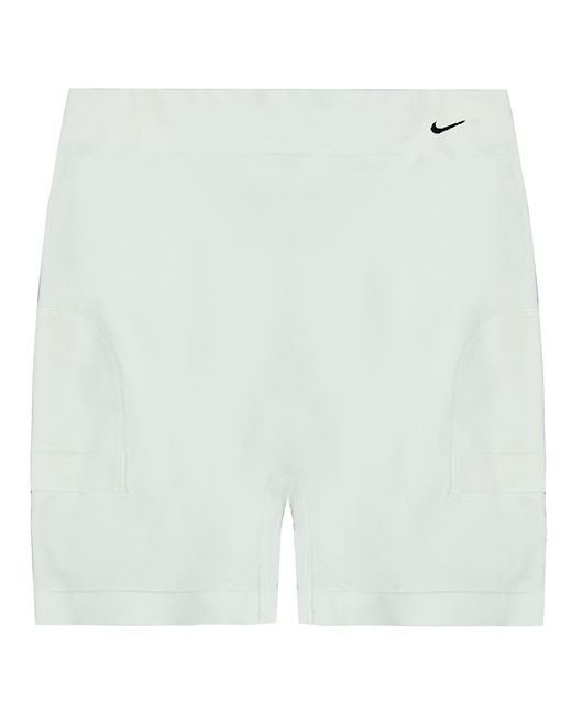 Nike White Dri-Fit Seamless Shorts Training Runing Gym Bottoms 241080 102 Nylon