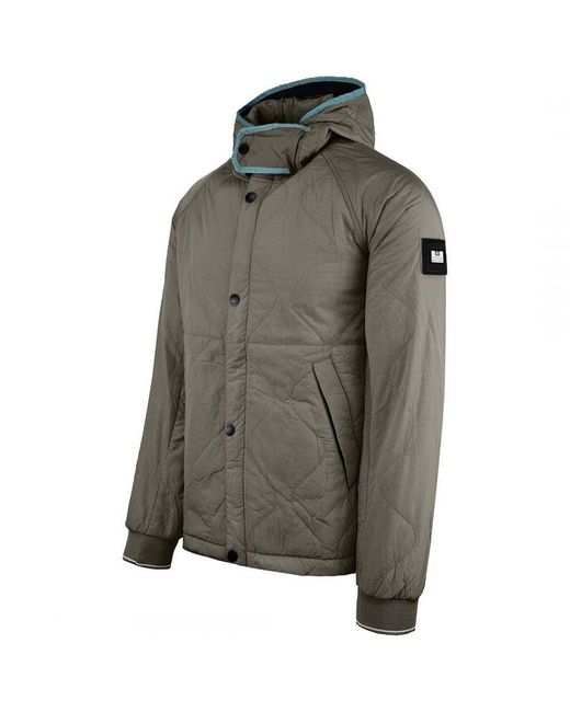 Weekend Offender Gray Retro 80'S Manilla Drizzle Jacket for men