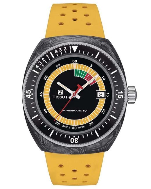 Tissot Metallic Sideral S Powermatic 80 Watch T1454079705700 Rubber