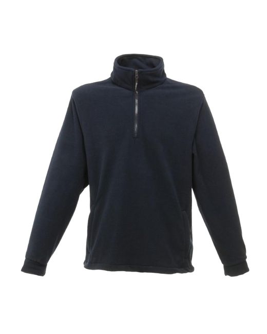 Regatta Blue Thor Overhead Half Zip Anti-Pill Fleece Top (170 Gsm) (Dark) for men