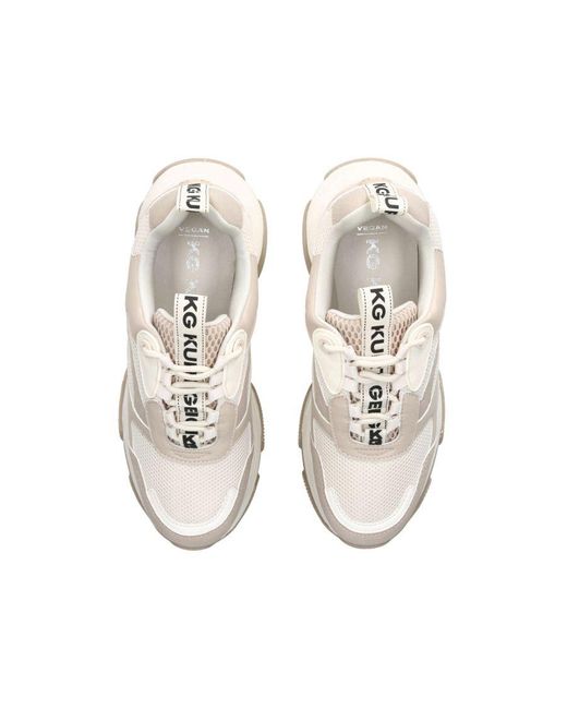 KG by Kurt Geiger White Lila Lace Up Sneakers