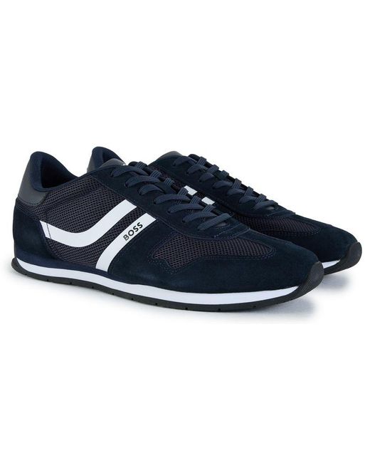 Boss Blue Levon Runn Trainers for men