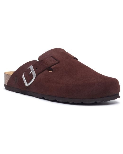 Hush Puppies Red Bailey Suede Mules