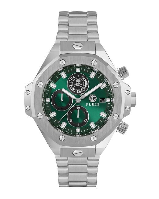 Philipp Plein Gray Chrono Royal Watch Pwlfa0425 Stainless Steel for men