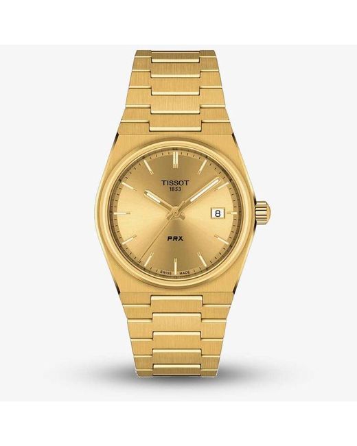 Tissot Metallic Prx Pvd Coated Stainless Steel Watch for men