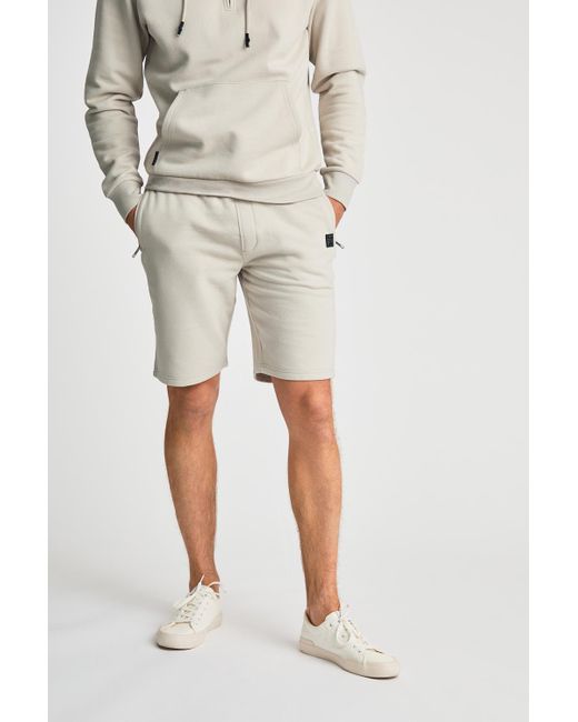 Tokyo Laundry Natural Jogger Short With Drawstring for men
