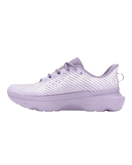 Under Armour Purple Ladies Infinite Pro Patterned Cushioned Shoes