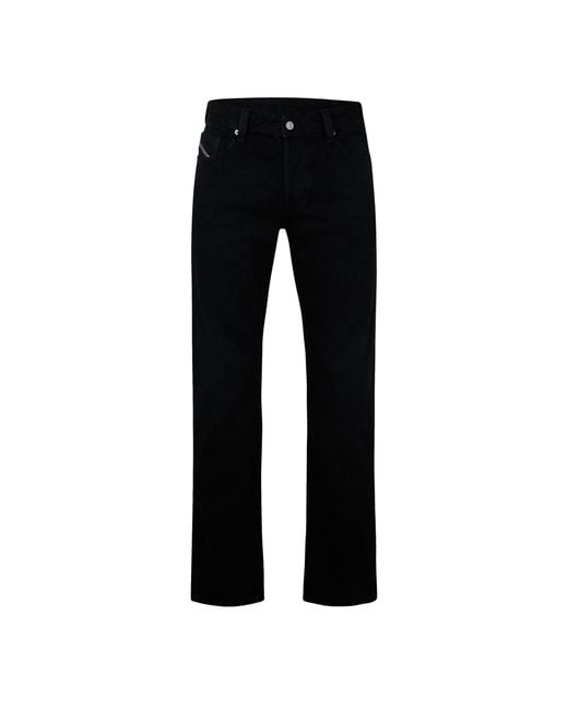 DIESEL Black Markee Pantaloni Straight Jeans for men