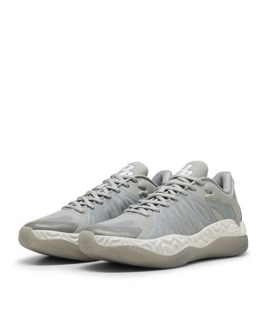 PUMA White Hali 1 Basketball Trainers for men