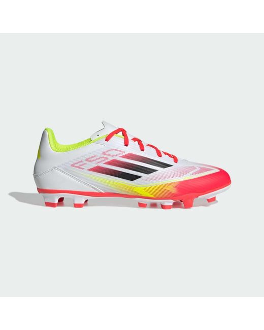 Adidas Originals White F50 Club Firm/Multi-Ground Boots