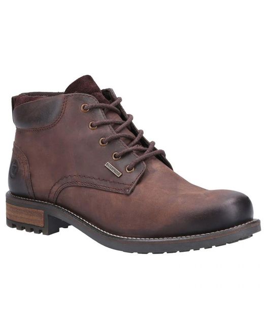 Cotswold Woodmancote Leren Combat Boots (bruin) in het Brown voor heren