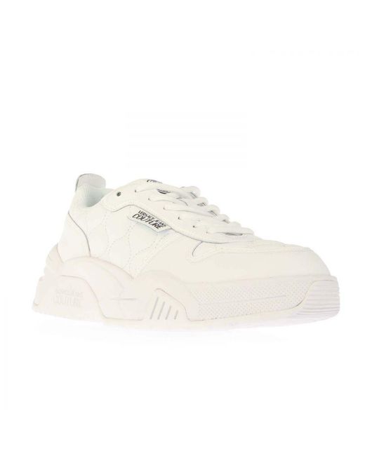 Versace White Womenss Couture Stargaze Chunky Trainers