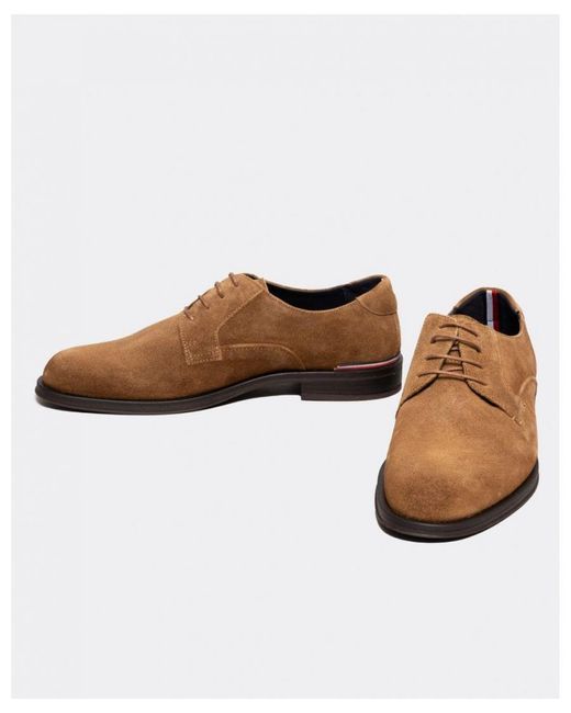 Tommy Hilfiger Brown Core Rwb Suede Shoes for men