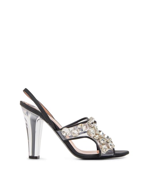 Moschino Gray Heeled Sandals
