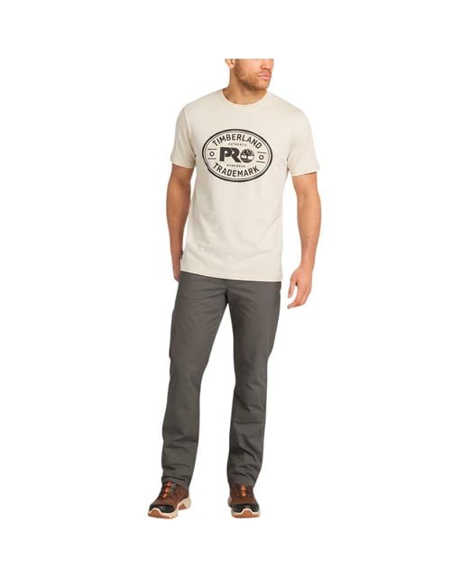 Timberland Natural Pro Trademark Classic Logo T Shirts Summer Crew Neck Top New for men