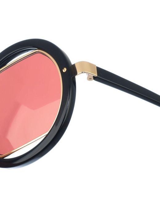 Marni Pink Acetate Sunglasses With Round Shape Me623S