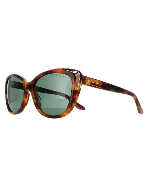 Ralph Lauren Green Cat Eye Havana Sunglasses