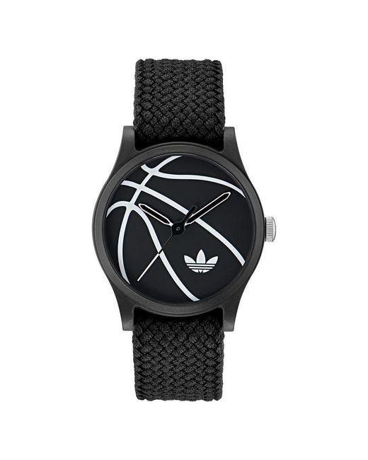 Adidas Black Analog Nylon Watch