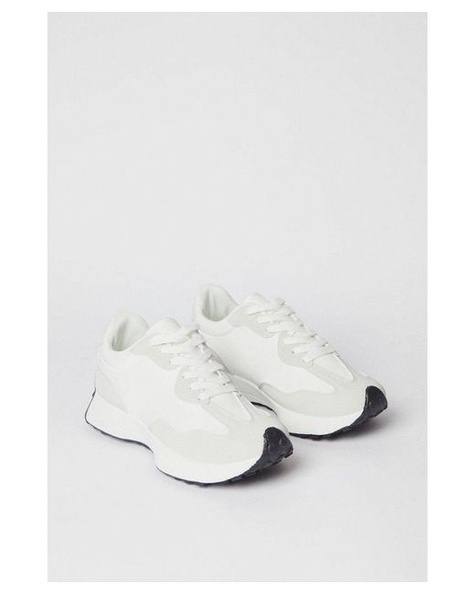 Oasis White Kirsten Lace Up Trainers