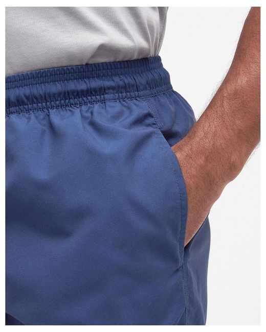 Barbour Blue Small Logo Swimming Shorts for men