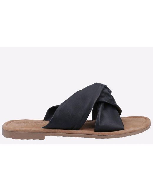 Hush Puppies Black Amy Memory Foam Sandals