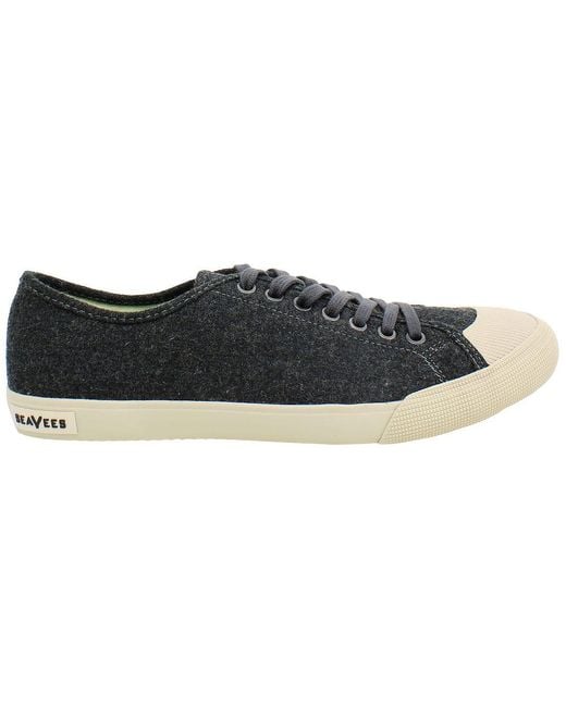 Seavees Black Kelso Dune Plimsolls for men