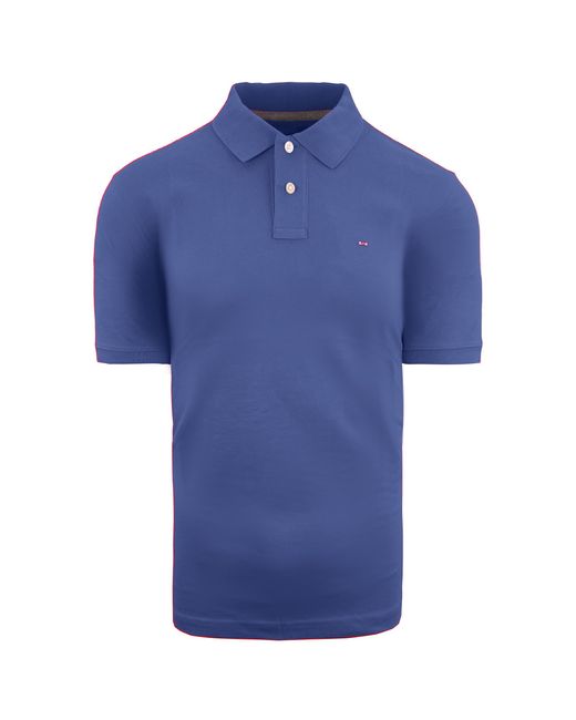Eden Park Blue Paris Cotton Polo Shirt for men