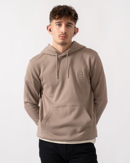 Boss Gray Wetalk Pullover Hoodie for men