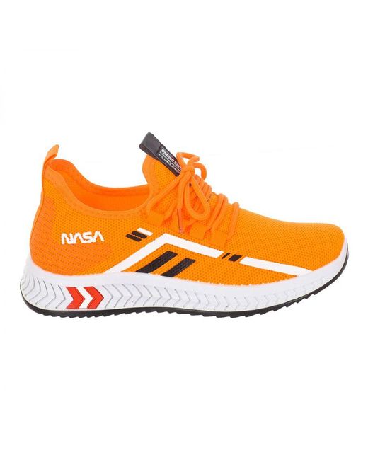 NASA Orange Csk2039 High Style Lace-Up Sports Shoes