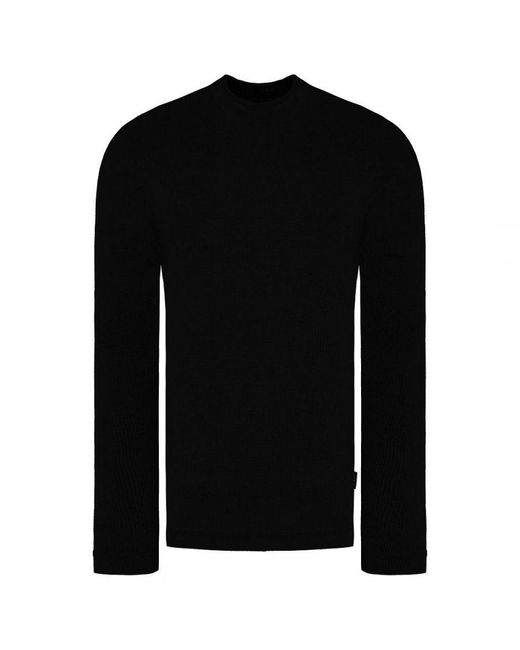 Ted Baker Black Staylay Textured Sweater for men