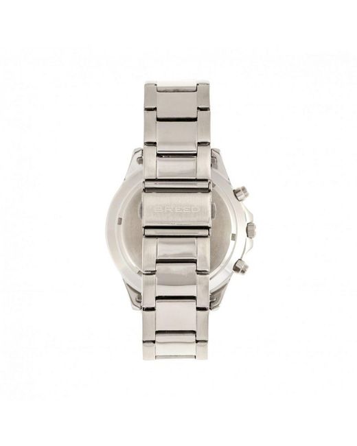 Breed Blue Pegasus Bracelet Watch W/Day/Date for men