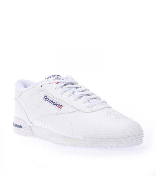 Reebok White Classics Ex-O-Fit Lo Clean Logo Intense Trainers for men