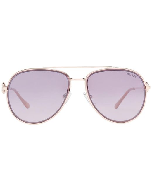 Guess Purple Aviator Shiny Bordeaux Mirror Gf0344 Metal (Archived)