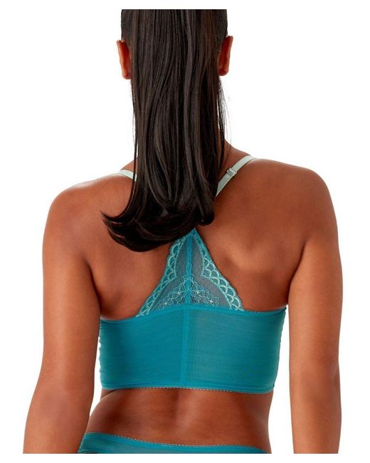 Gossard Blue Superboost Lace Deep V Bralet