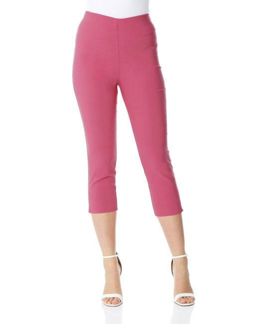 Roman Pink Cropped Stretch Trouser