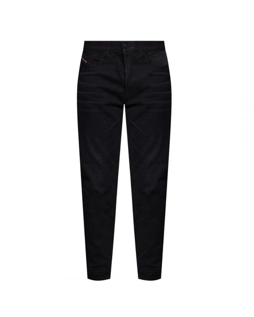 DIESEL Black D-Fining 09A15 Jeans Cotton for men