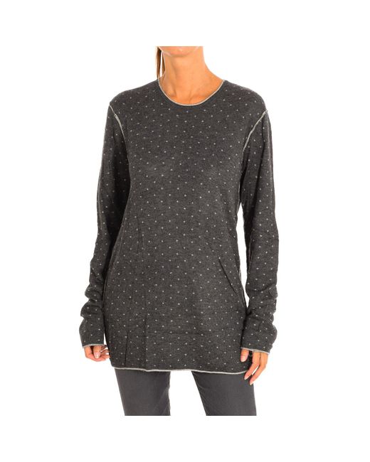 Le Temps Des Cerises Gray Long Sleeve Sweater Hmaximilien00Ml172