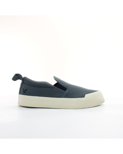 Lyle & Scott Blue Duncan Plimsolls for men