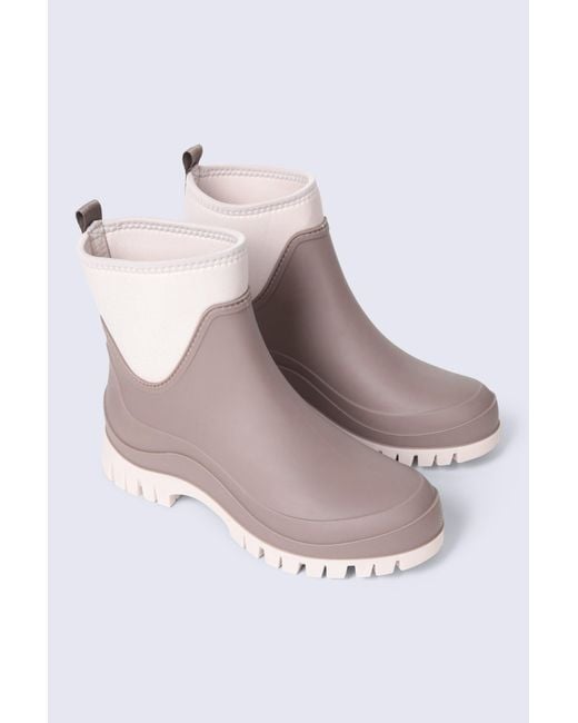 Mountain Warehouse Gray 'Bailey' Wellies Durable Rubber Outsole Moisture Wicking Comfy Rain Boots