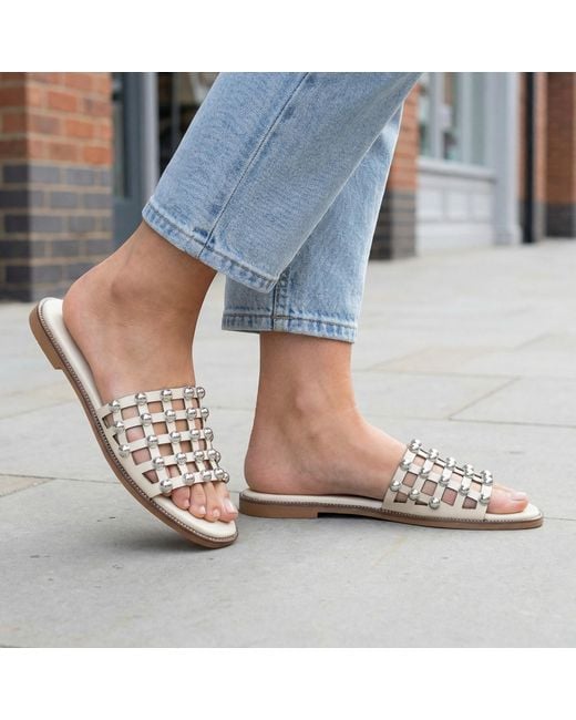 Krush Blue Flat Sandals Coop Slip On