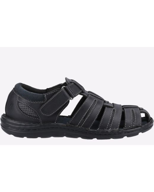 Hush Puppies Black Albert Fisherman Sandals for men