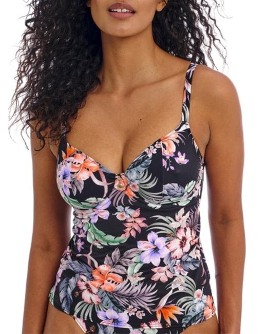 Freya Black Kamala Bay Tankini Top