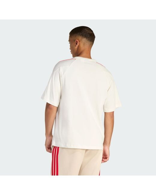 Adidas White Lifestyle Stadium T-Shirt Kc0428 for men