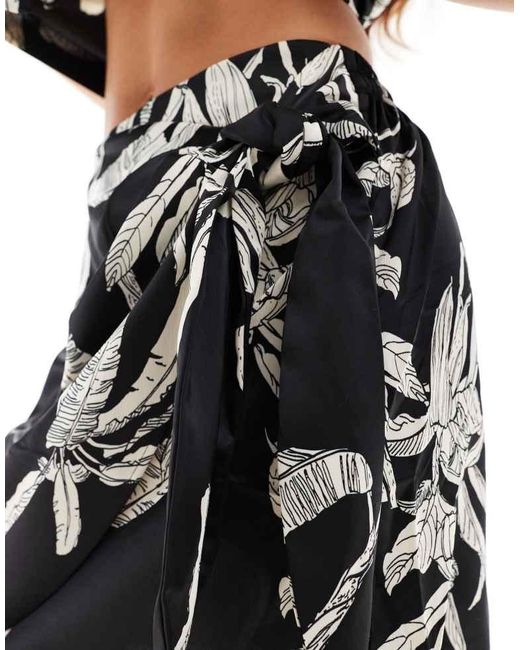 Vero Moda Black Aware Wrap Mini Skirt Co-Ord