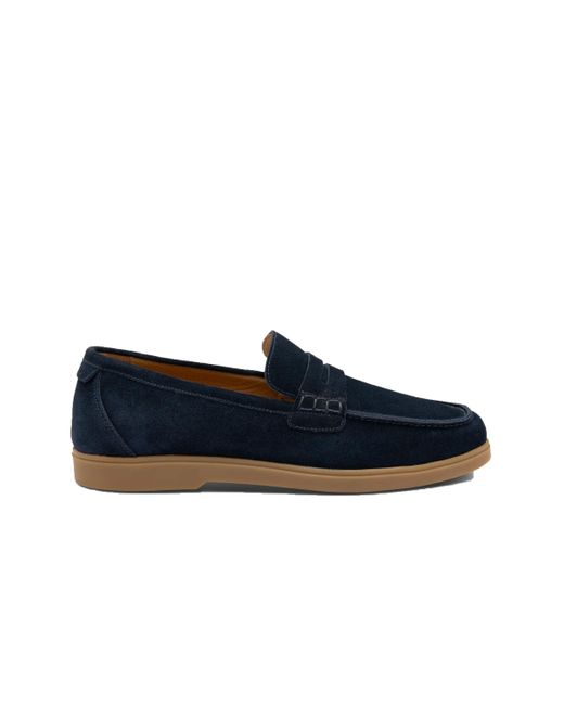 Loake Blue Suede Casual Loafers for men