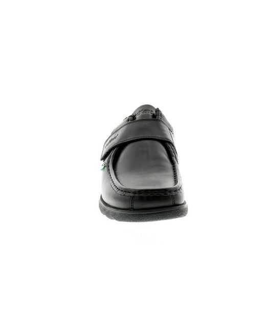 Kickers Black New /Gents Fragma Touch Fastening School Shoes. Leather (Archived) for men