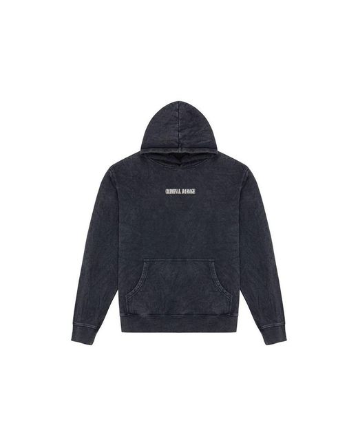 Criminal Damage Blue Carpe Diem Hoodie for men