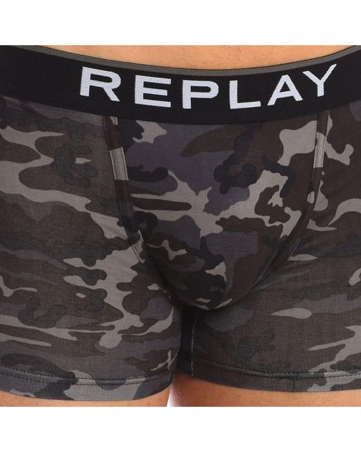 Replay Black Pack-2 Boxers I101195 for men