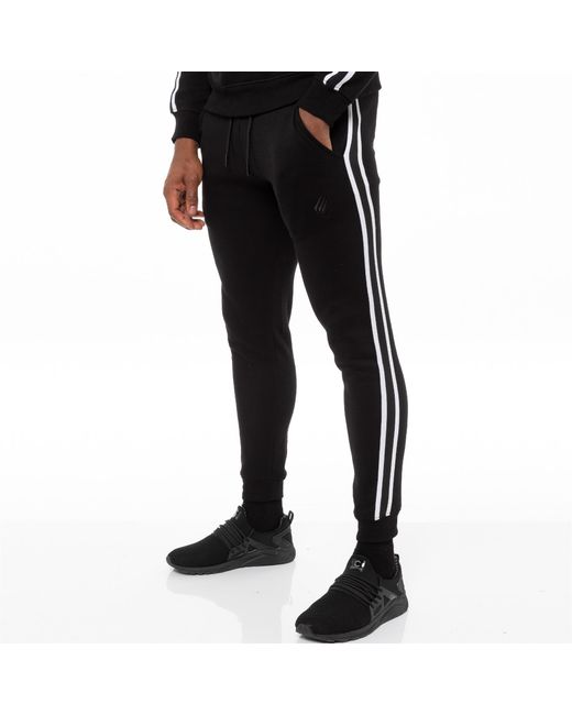 Enzo Black Tracksuit Joggers for men